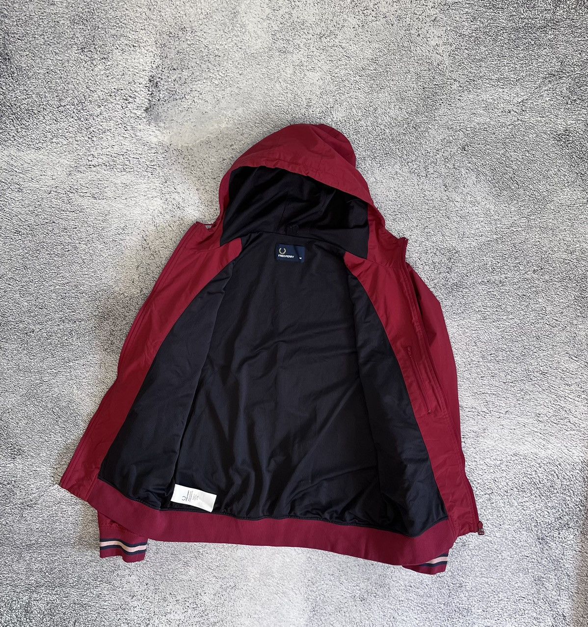 Fred Perry Fred Perry Men’s Jacket Vintage Red Polyamide Full Zip SizeM Size US M / EU 48-50 / 2 - 9 Thumbnail