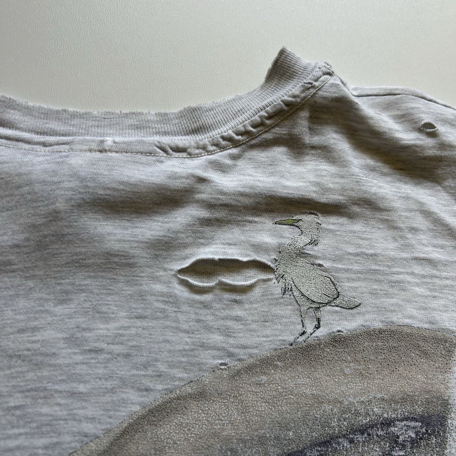 Hanes Vintage Elephant T Shirt XXL 90s Animal Art Distressed Rare Size US XXL / EU 58 / 5 - 5 Thumbnail