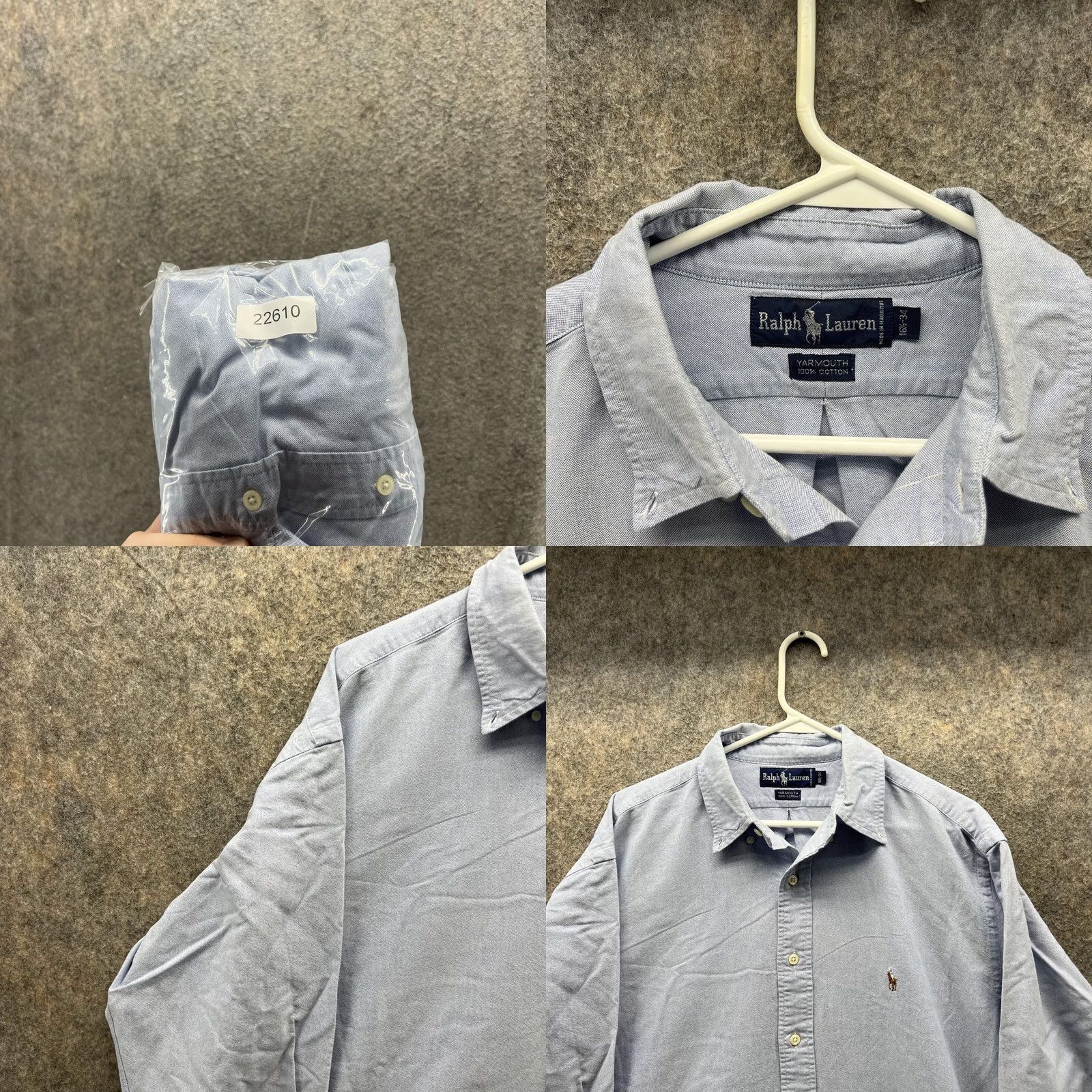 Ralph Lauren Ralph Lauren Shirt Men 16.5 34 Blue Button Down Vintage Polo Pony Button-Up Classic Casual Formal Workwear Mens Shirt Size US XL / EU 56 / 4 - 8 Thumbnail