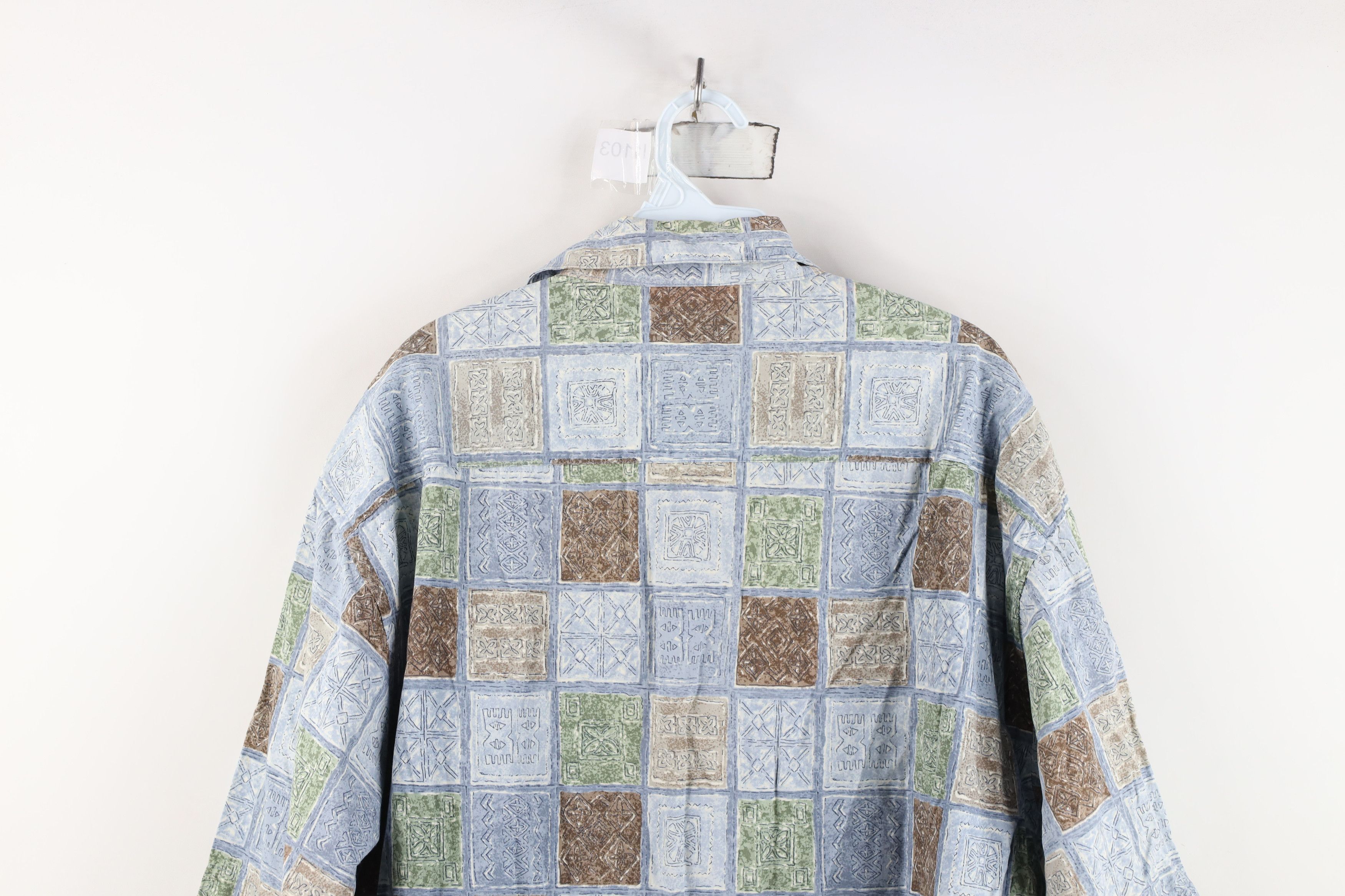 Pierre Cardin Vintage 90s Pierre Cardin Tribal Luau Hawaiian Button Shirt Size US XL / EU 56 / 4 - 12 Thumbnail