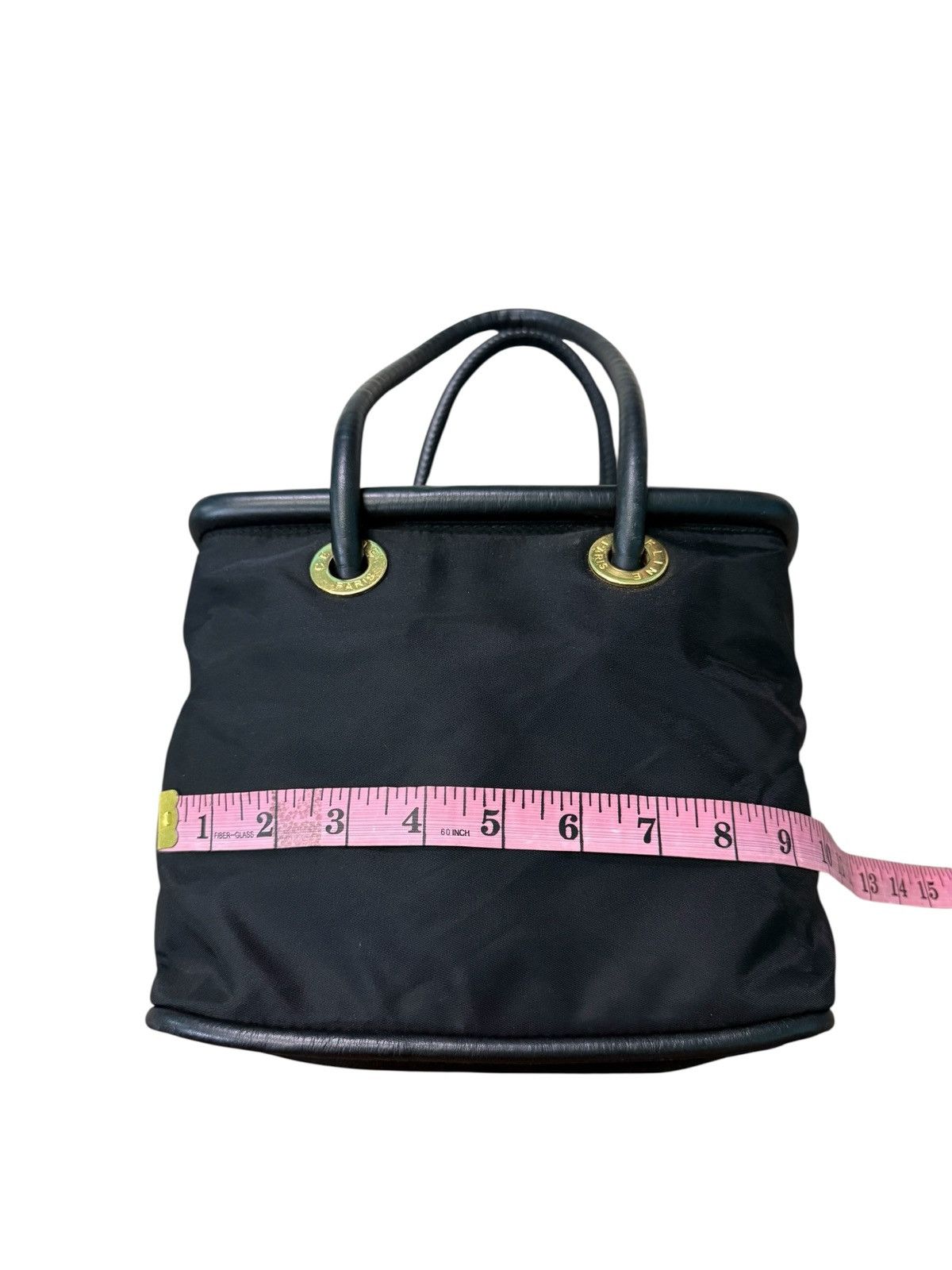 Celine RARE VINTAGE CELINE NYLON LEATHER HANDBAG Size ONE SIZE - 21 Thumbnail