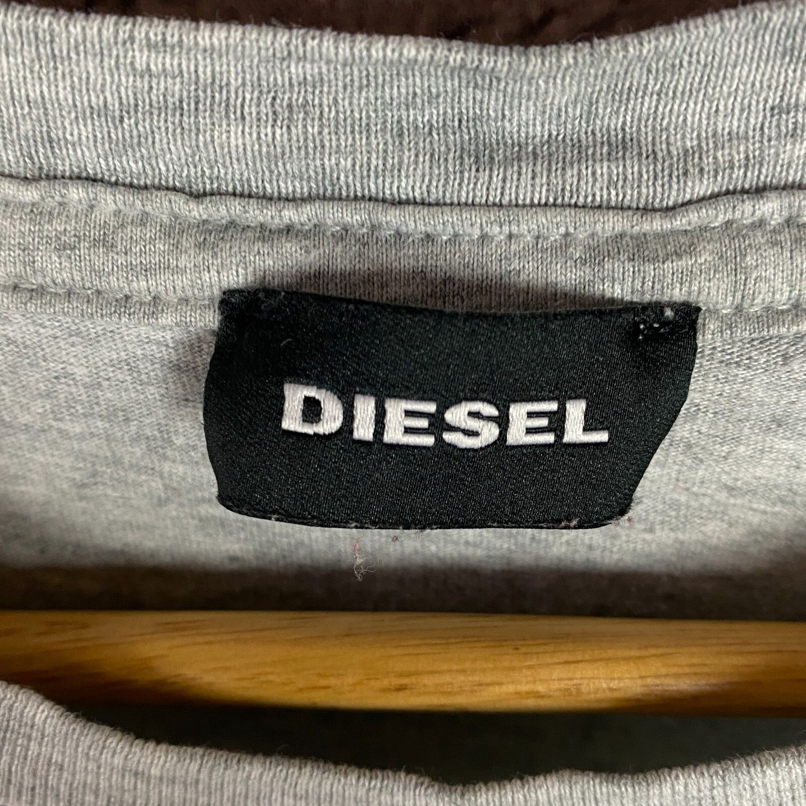 Diesel Diesel Tee Men's Size XL Gray Short Sleeve ` Size US XL / EU 56 / 4 - 4 Thumbnail