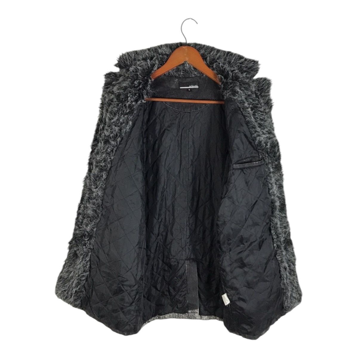 In The Attic IN THE ATTIC Punk Grunge Distressed Graffiti Faux Fur Jacket Size US M / EU 48-50 / 2 - 3 Thumbnail