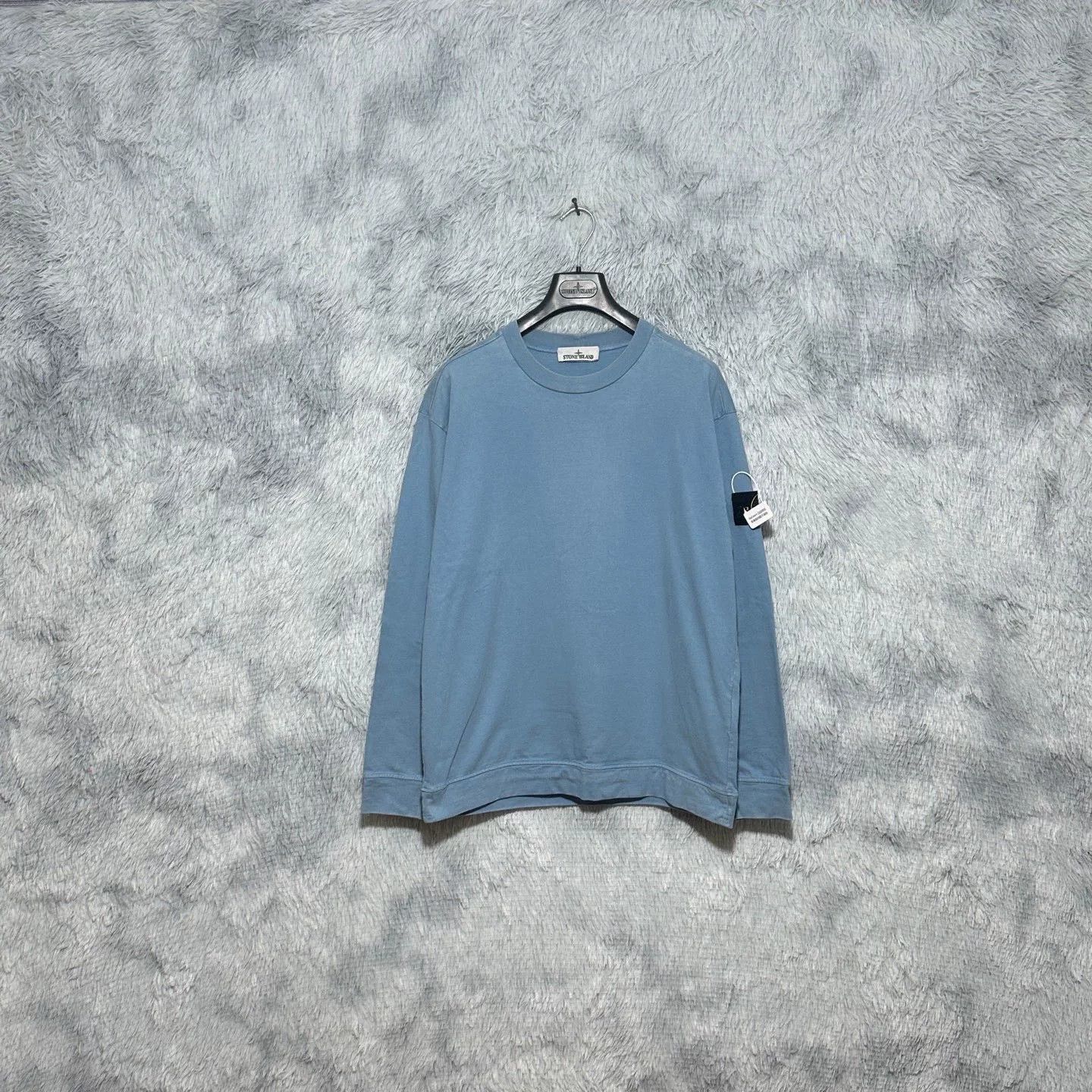 Stone Island Stone Island Blue Crewneck Designer Size US L / EU 52-54 / 3 - 1 Thumbnail