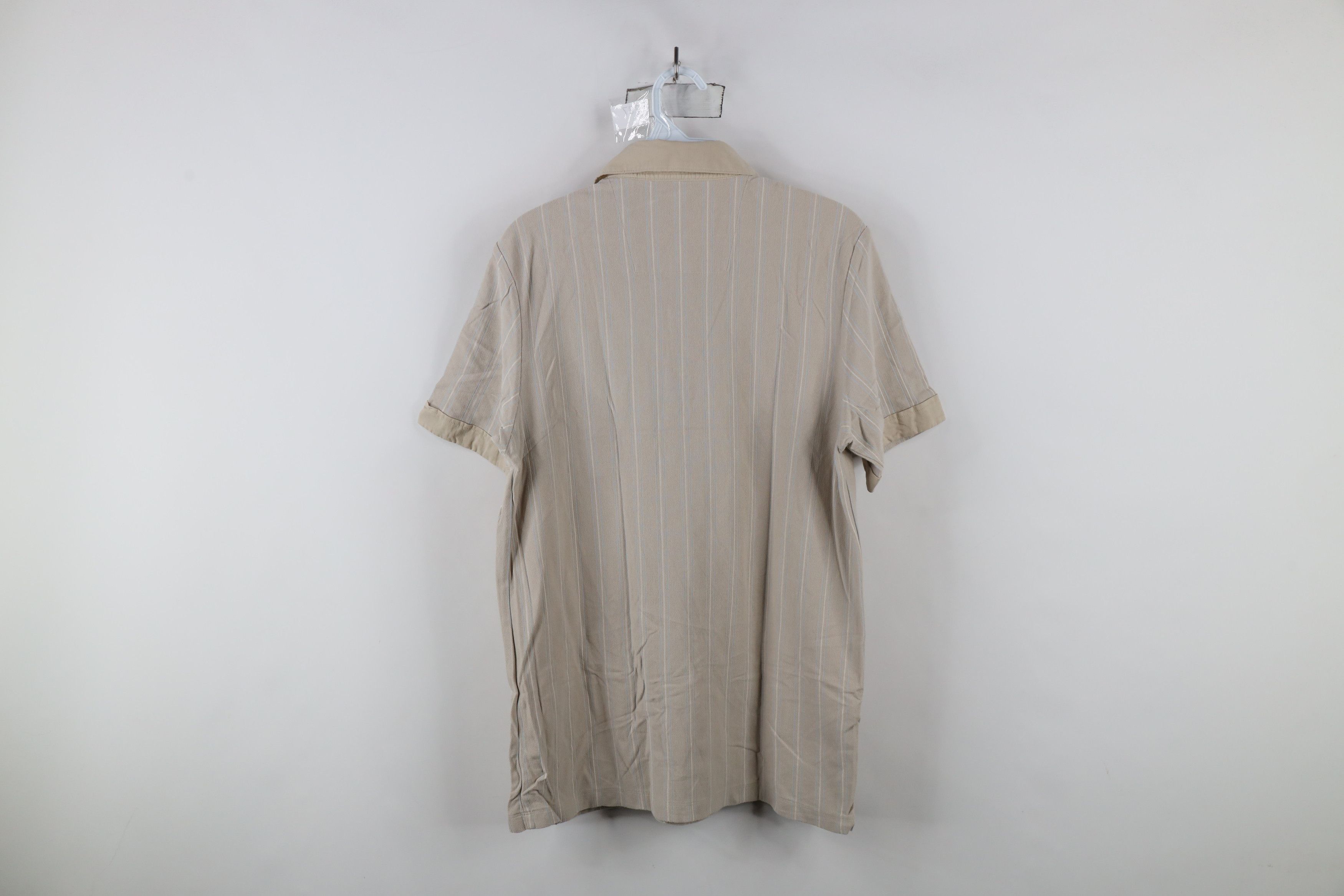 Vintage Vintage Streetwear Cotton Blend Striped Collared Polo Shirt Size US L / EU 52-54 / 3 - 8 Thumbnail
