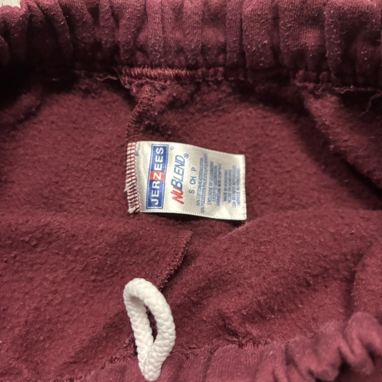 Japanese Brand × Vintage Crazy Vintage Y2K/2000s Maroon Red Essential Sweatpants! Size US 28 / EU 44 - 6 Thumbnail