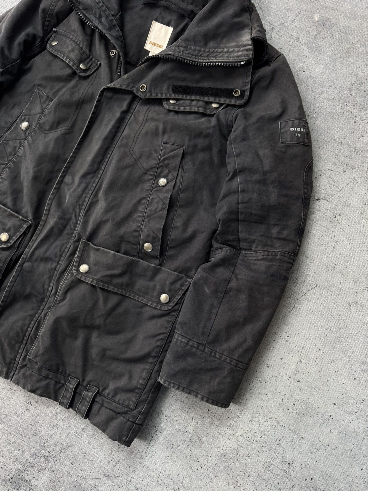 Diesel Vtg Diesel Distressed Multi Pocket Y2K Jacket Japanese style Size US M / EU 48-50 / 2 - 7 Thumbnail