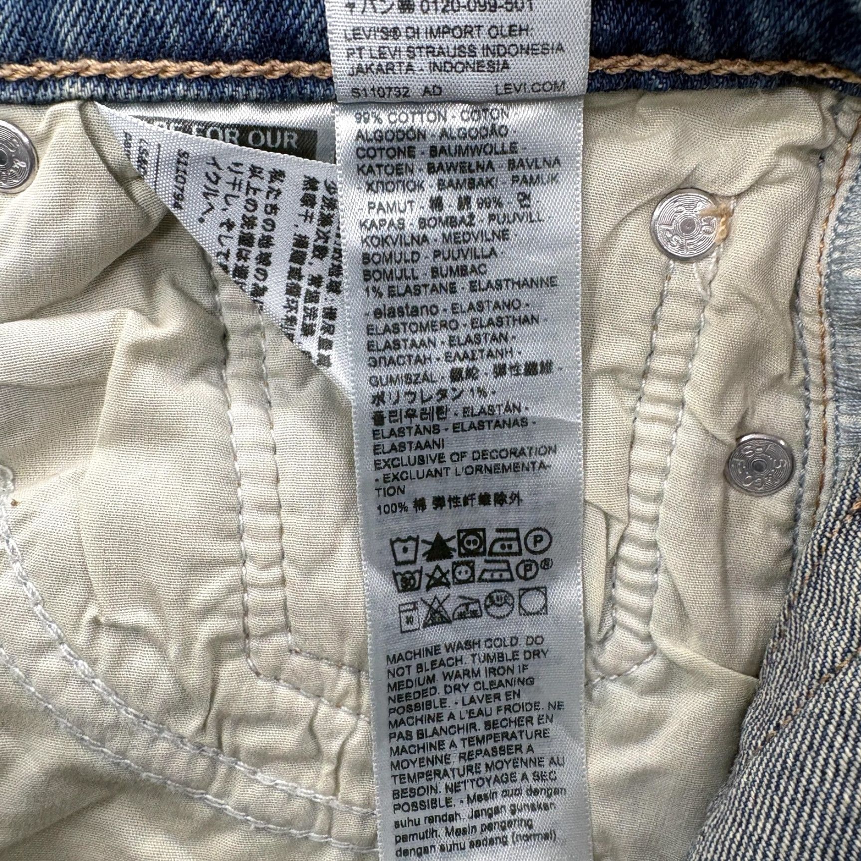 Levi's Levis Premium Wedgie Straight Jeans Womens 26 Blue High Rise Denim Big E Rodeo Size 26" / US 2 / IT 38 - 6 Thumbnail