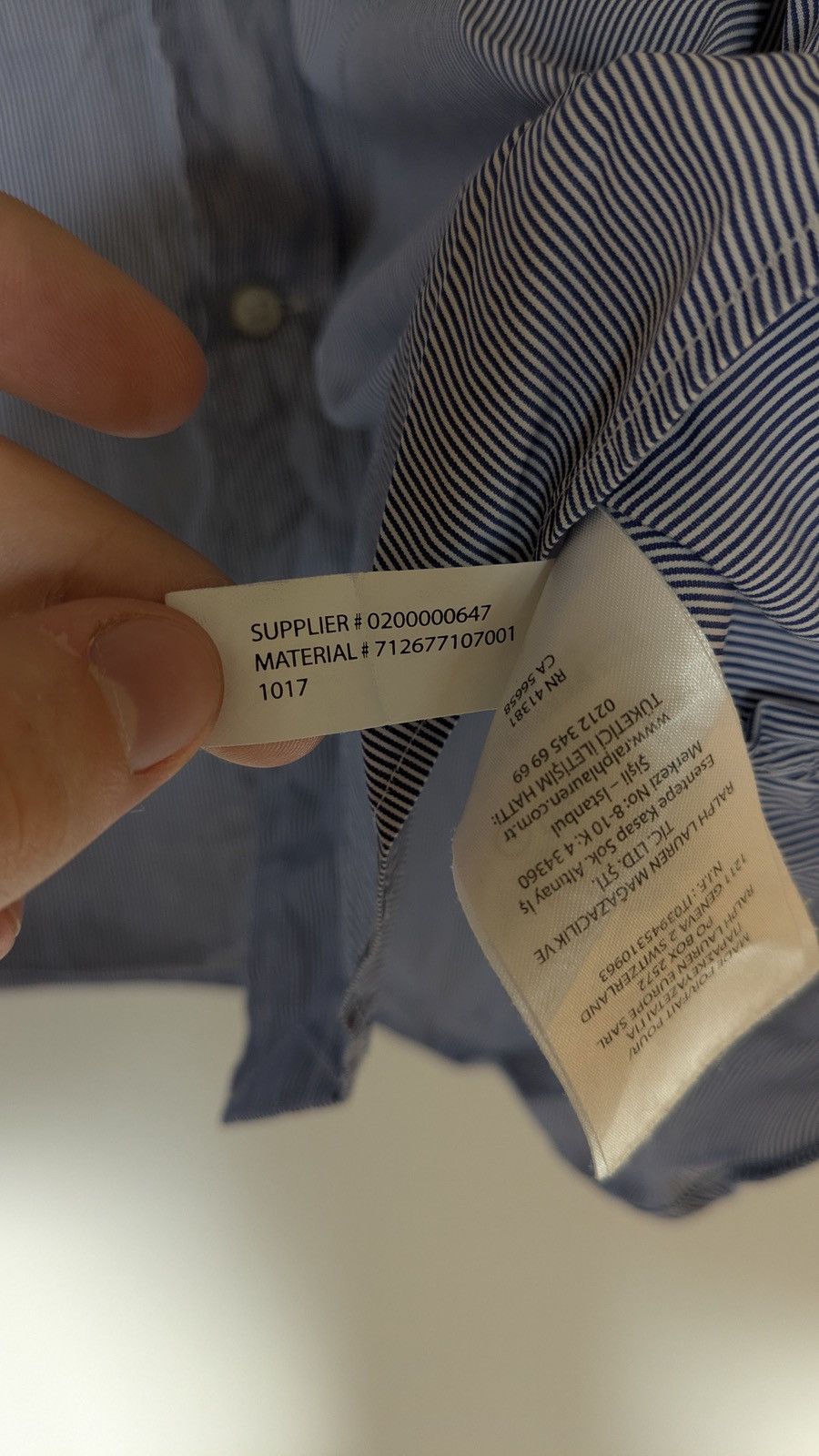 Polo Ralph Lauren 🔵 Polo Ralph Lauren Slim Fit Shirt – Men’s Size L (16/40-41) Size US L / EU 52-54 / 3 - 4 Thumbnail