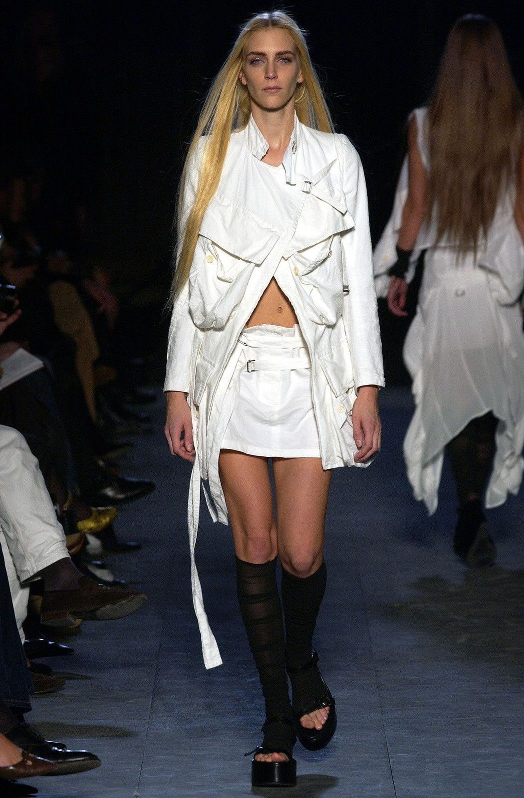 Ann Demeulemeester Ann Demeulemeester SS04 Cargo Pocket Straps Mini Skirt Size 27" / US 4 / IT 40 - 9 Thumbnail