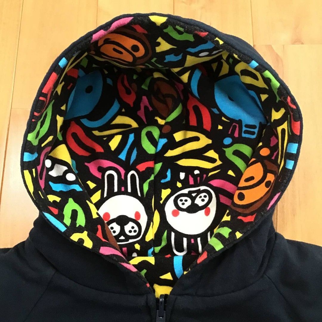 Bape 🔥Reversible🔥 BAPE Animal Safari Milo Zip Hoodie NIGO APE Size US M / EU 48-50 / 2 - 6 Thumbnail