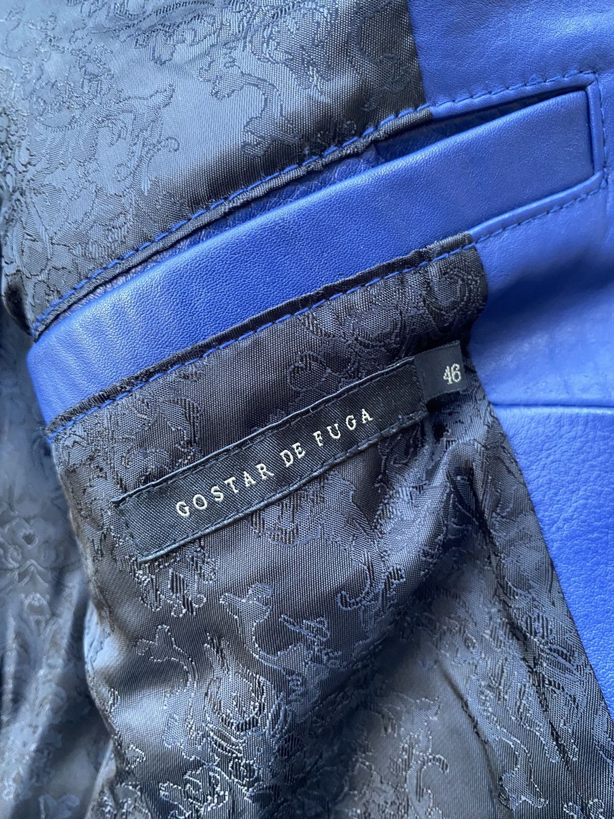 GOSTAR DE FUGA blue leather jacket Size US S / EU 44-46 / 1 - 11 Thumbnail