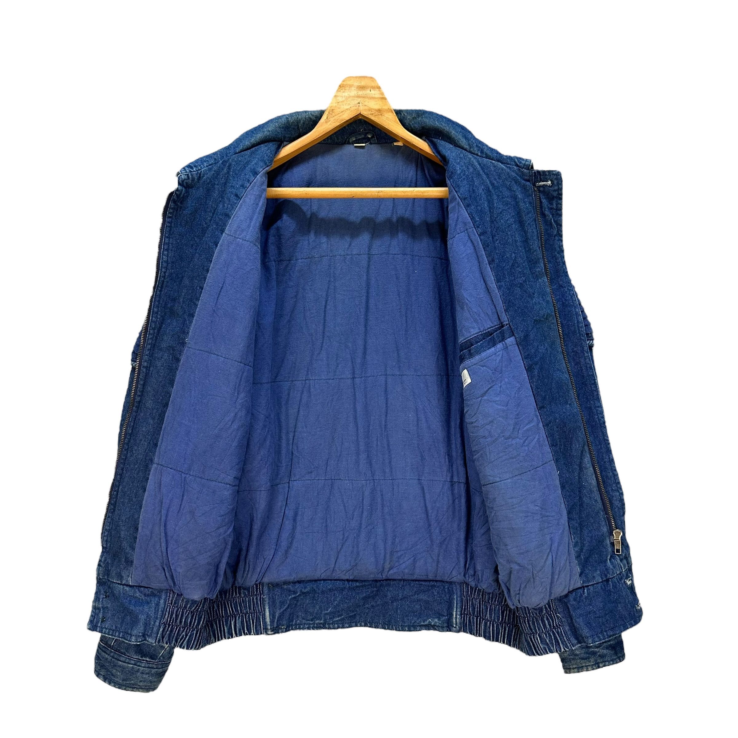 Japanese Brand 90's RVX Blue Denim Jacket Free Size Nice Design #1497-A62 Size US L / EU 52-54 / 3 - 8 Thumbnail