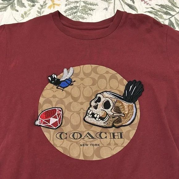 Coach × Disney Unisex Coach MaroonT-Shirt Size US XS / EU 42 / 0 - 2 Thumbnail