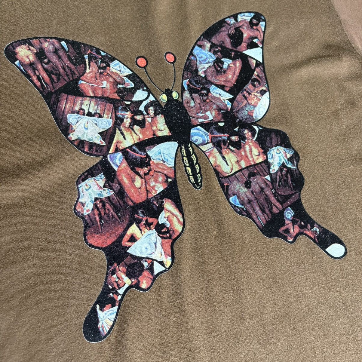 Vintage Vintage 90s Magnum Force Butterfly Fuck Skateboard T-Shirt Size US L / EU 52-54 / 3 - 3 Thumbnail
