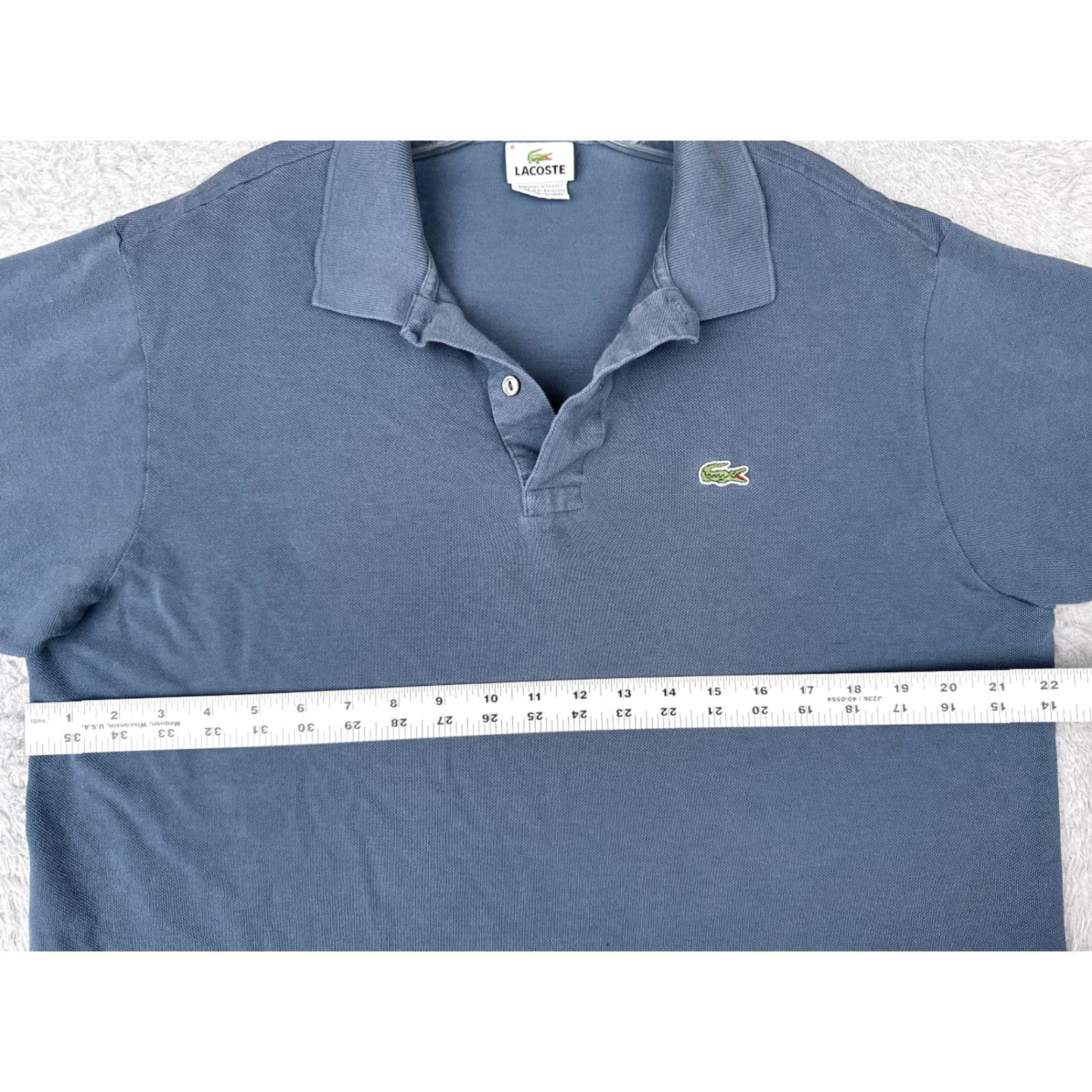 Lacoste Lacoste Polo Shirt Men Blue Short Sleeve 100% Cotton Slim Regular Size 6 Sports Activewear Polo Size US S / EU 44-46 / 1 - 7 Thumbnail