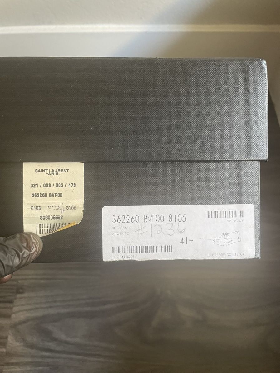 Hedi Slimane × Saint Laurent Paris SLP Silver Creepers FW14 AW14 x Hedi Slimane Size 41.5 Size US 8.5 / EU 41-42 - 11 Thumbnail