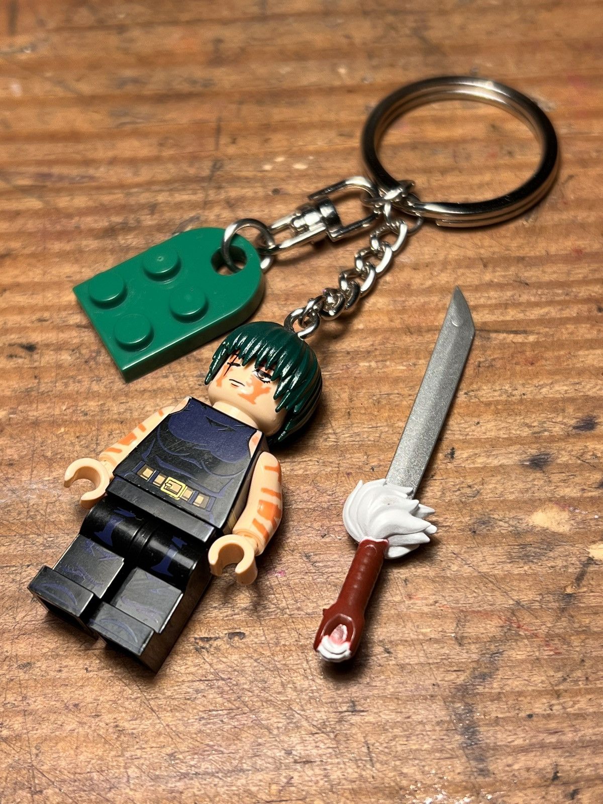 Anime Gojo Maki Jujutsu Kaisen anime minifigure keychain keyring Size ONE SIZE - 9 Thumbnail