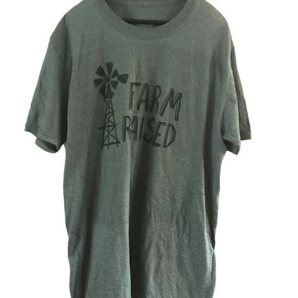 Other Farm raised men’s short sleeve green shirt T-shirt Size US L / EU 52-54 / 3 - 5 Thumbnail