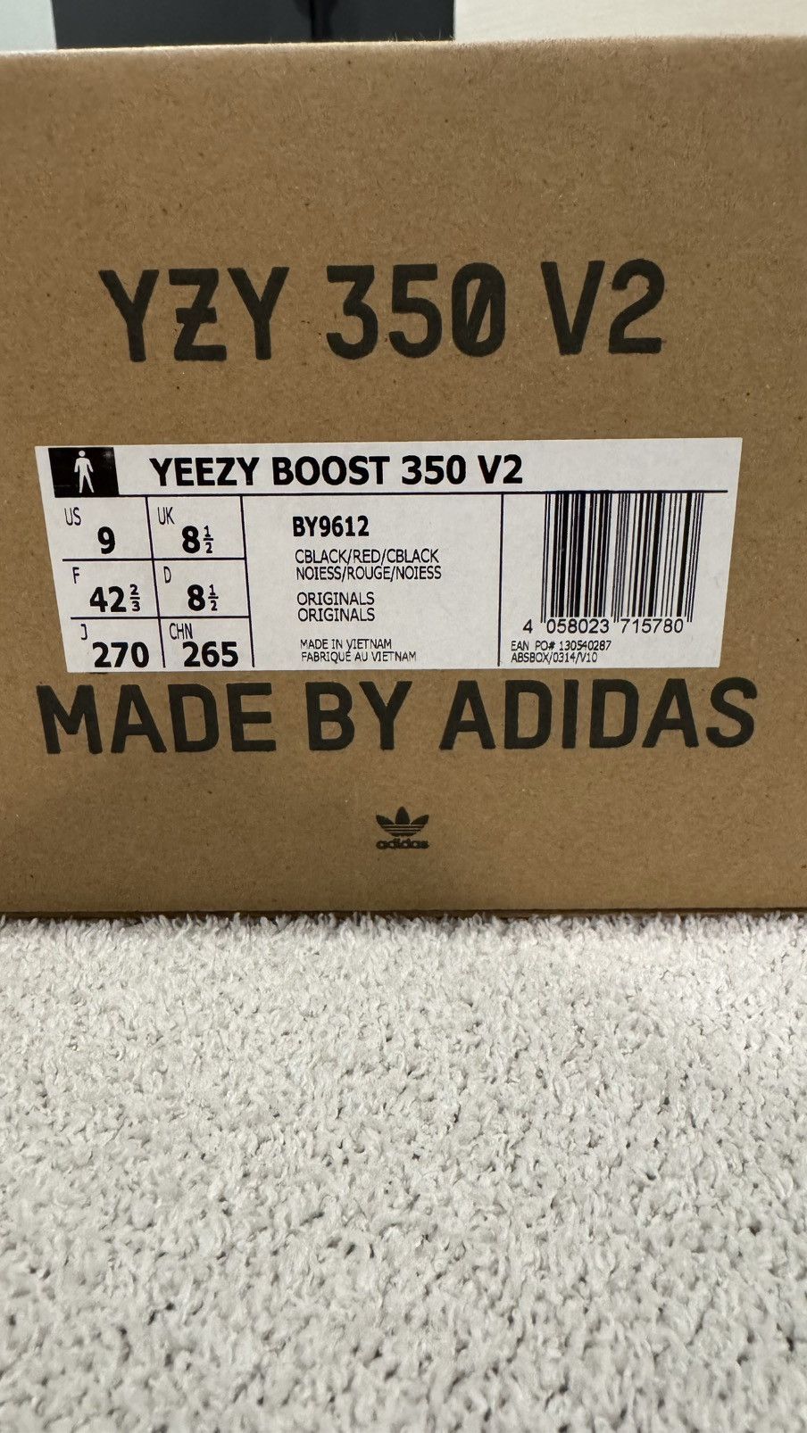 Yeezy Adidas Yeezy Boost V2 'Red' Size US 9 / EU 42 - 9 Thumbnail