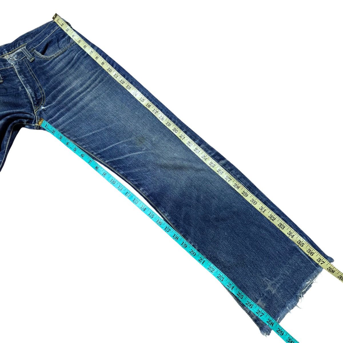 Vintage Vintage 70s BIGSTONE Denim Selvedge Jeans Repaired Size US 29 - 22 Thumbnail