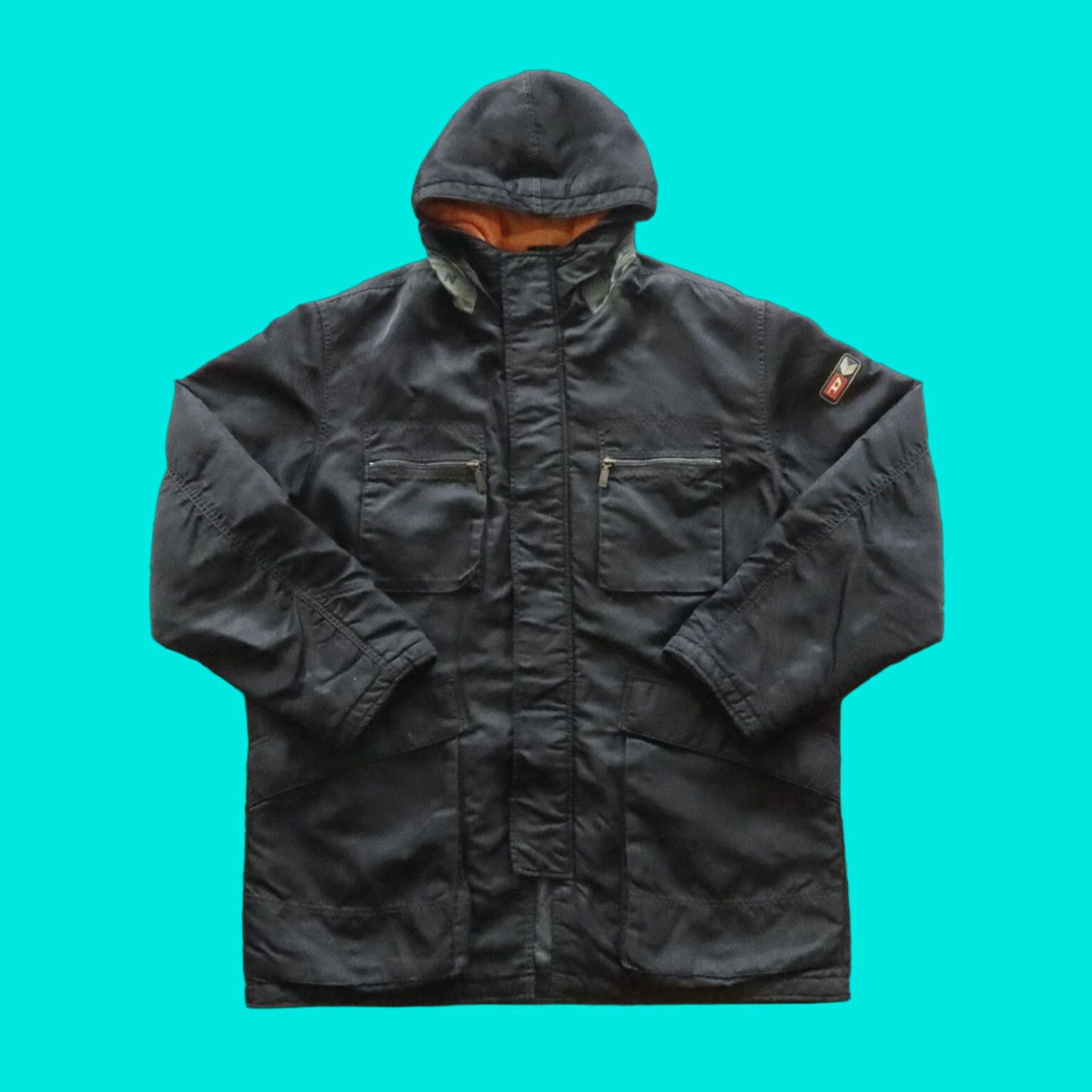 Diesel VINTAGE Diesel Parka Jacket Mens XL Black Jacket - Parka, Diesel, XL, Black, Vintage, Men, Jacket, Parka, XL Size US XL / EU 56 / 4 - 1 Thumbnail