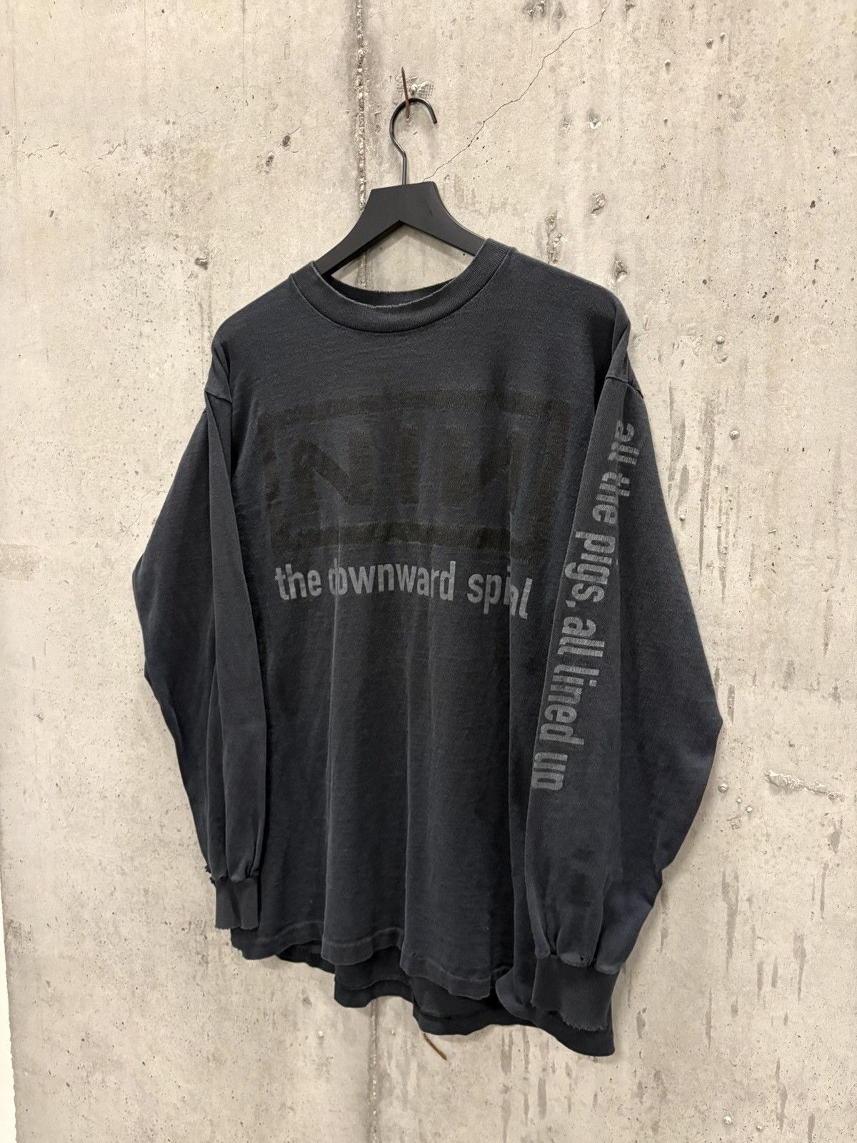 Band Tees Vintage Nine Inch Nails Shirt Thrashed Faded Grunge Band Size US XL / EU 56 / 4 - 1 Thumbnail