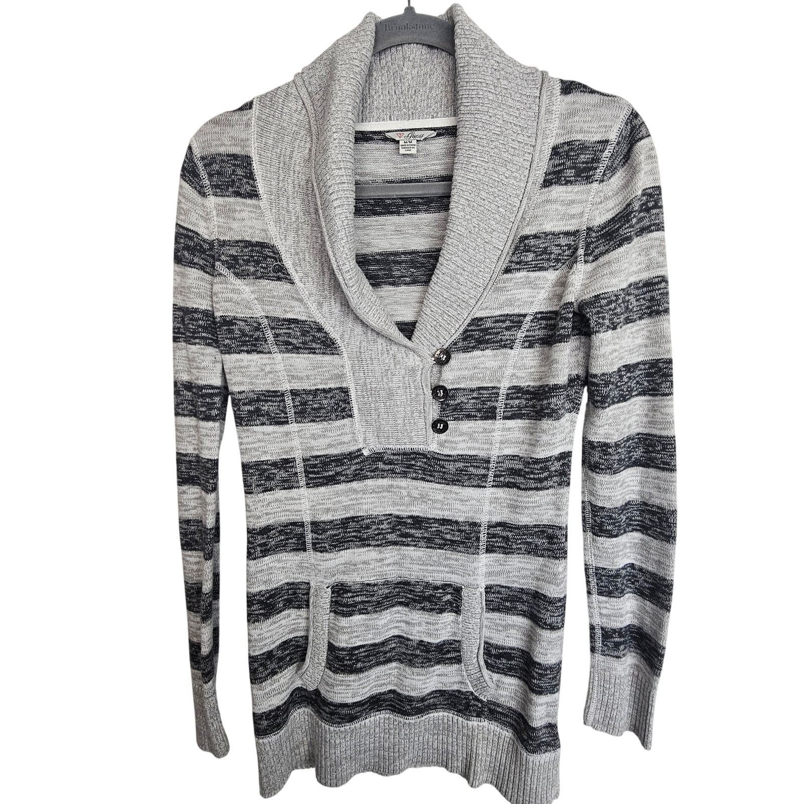 Guess Vintage Y2K Guess Womens Striped Sweater Size M Retro 90 Size M / US 6-8 / IT 42-44 - 1 Thumbnail
