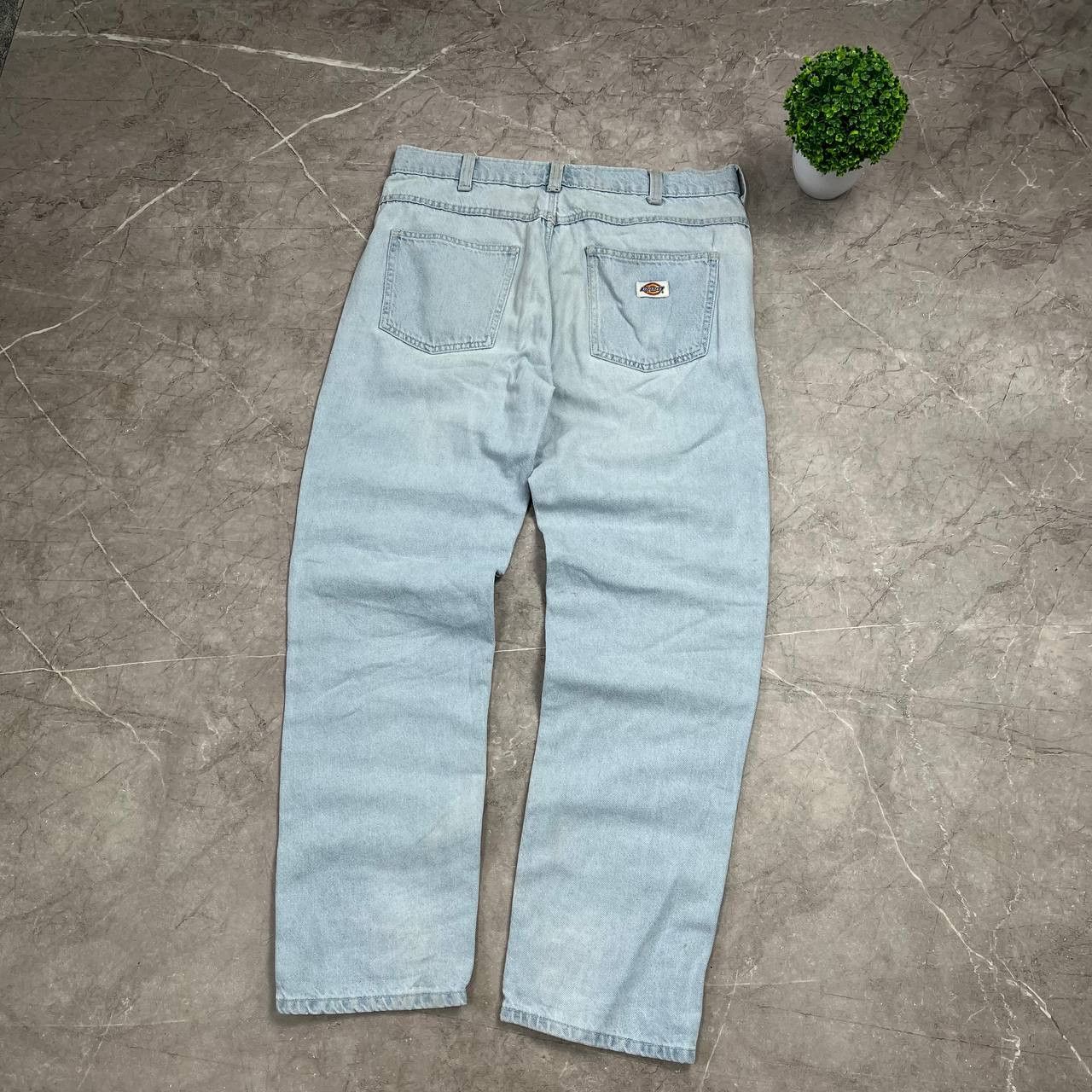 Dickies Vintage Dickies Washed Denim Blue Jeans Carpenter Y2K Baggy Size US 33 - 15 Thumbnail