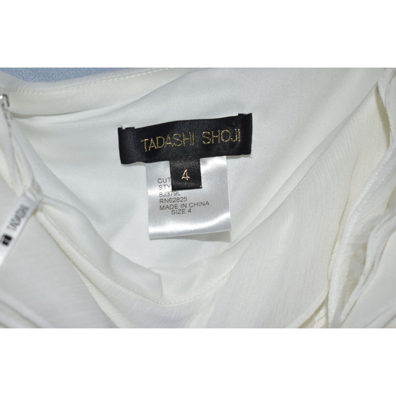 Tadashi Shoji NWT TADASHI SHOJI Chiffon One Shoulder Wedding Dress 4 $548 Size S / US 4 / IT 40 - 7 Thumbnail