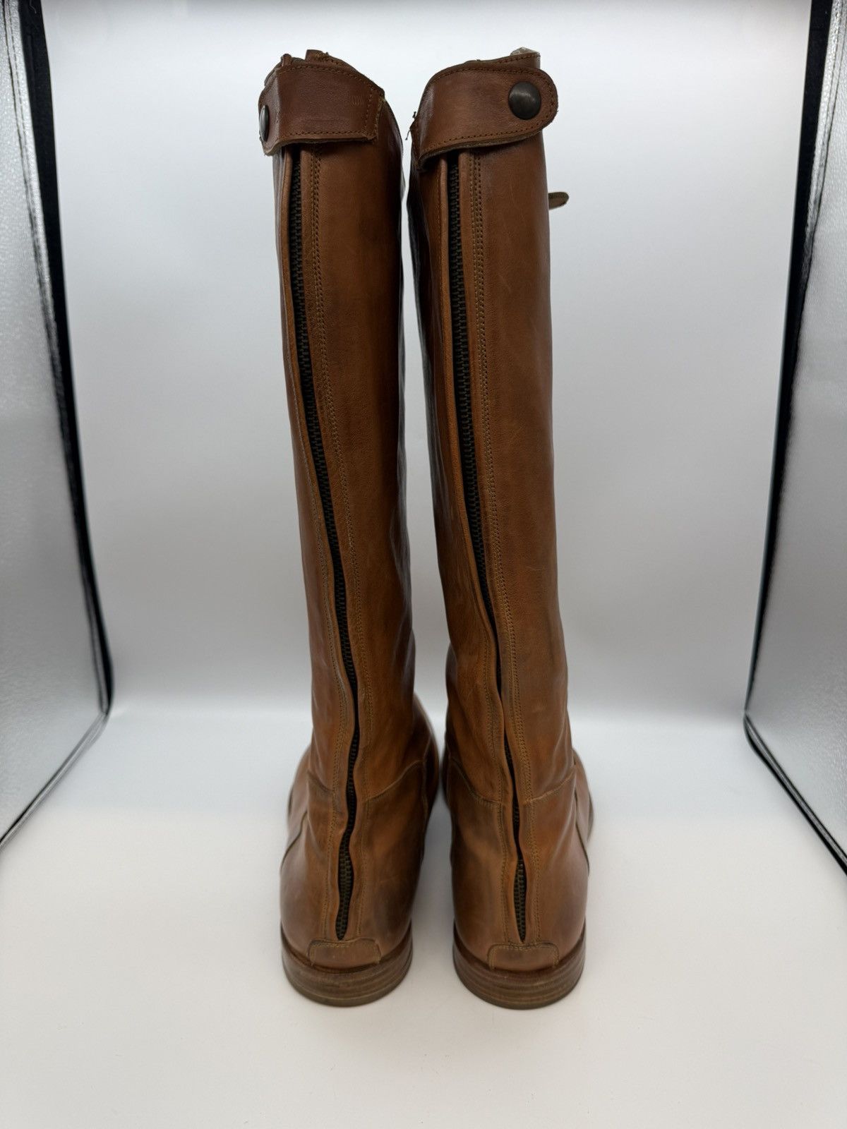 Alexander McQueen Alexander McQueen Tan Leather Knee-High Riding Boots Size US 11 / EU 44 - 3 Thumbnail