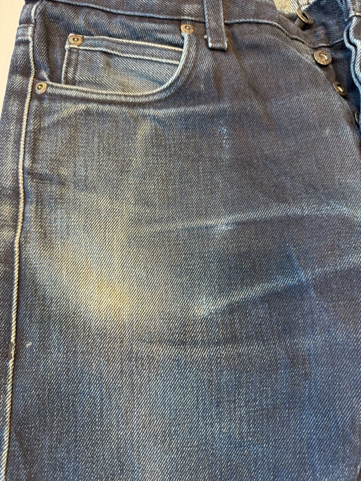 Naked & Famous Selvedge x Umi ink coated, perfectly worn patina Size US 33 - 5 Thumbnail