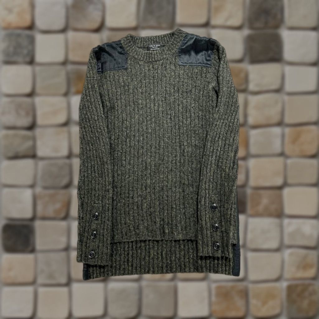 Rag & Bone Rag And Bone New York Sweater Womens XS Gray Cashmere Crew Neck High Low Hem Sweater Pullover Casual Womens XS Grey Cashmere Crew Neck Rag & Bone Size XS / US 0-2 / IT 36-38 - 1 Thumbnail