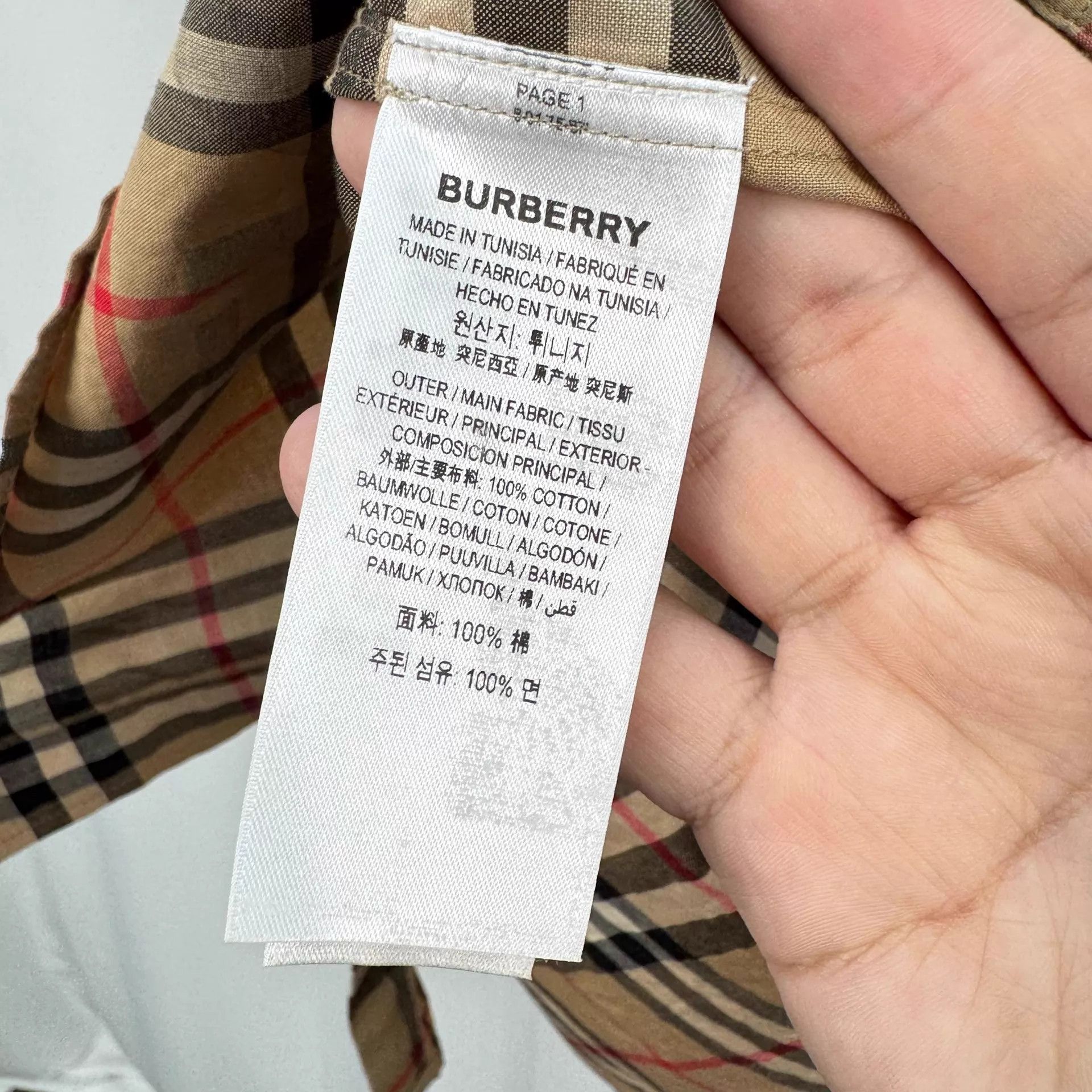Burberry Burberry London Exclusive Classic Check Shirt L 98 New Size US L / EU 52-54 / 3 - 6 Thumbnail