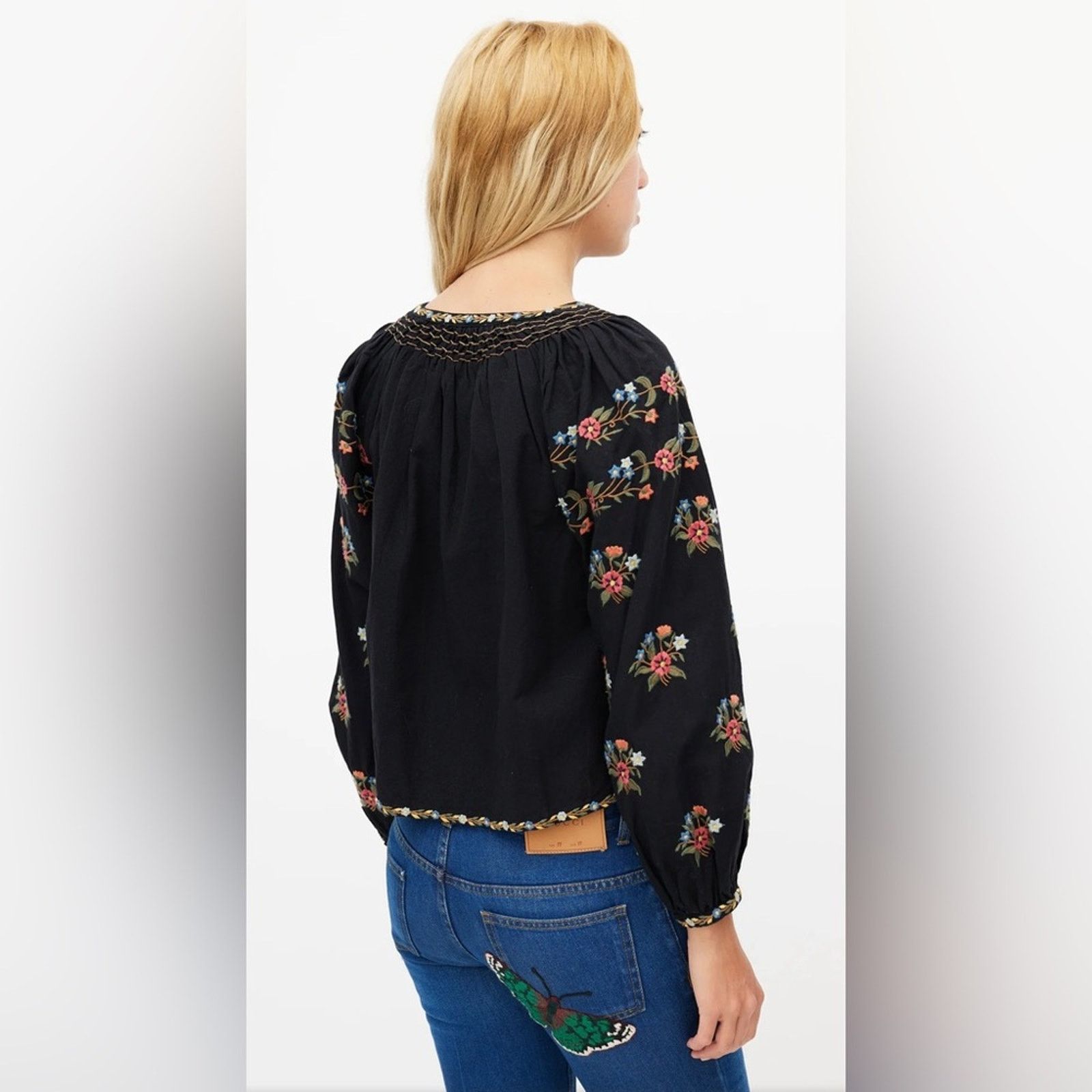 THE GREAT THE GREAT The Passage Blouse | Black size :0 / US:XS Size XS / US 0-2 / IT 36-38 - 2 Thumbnail