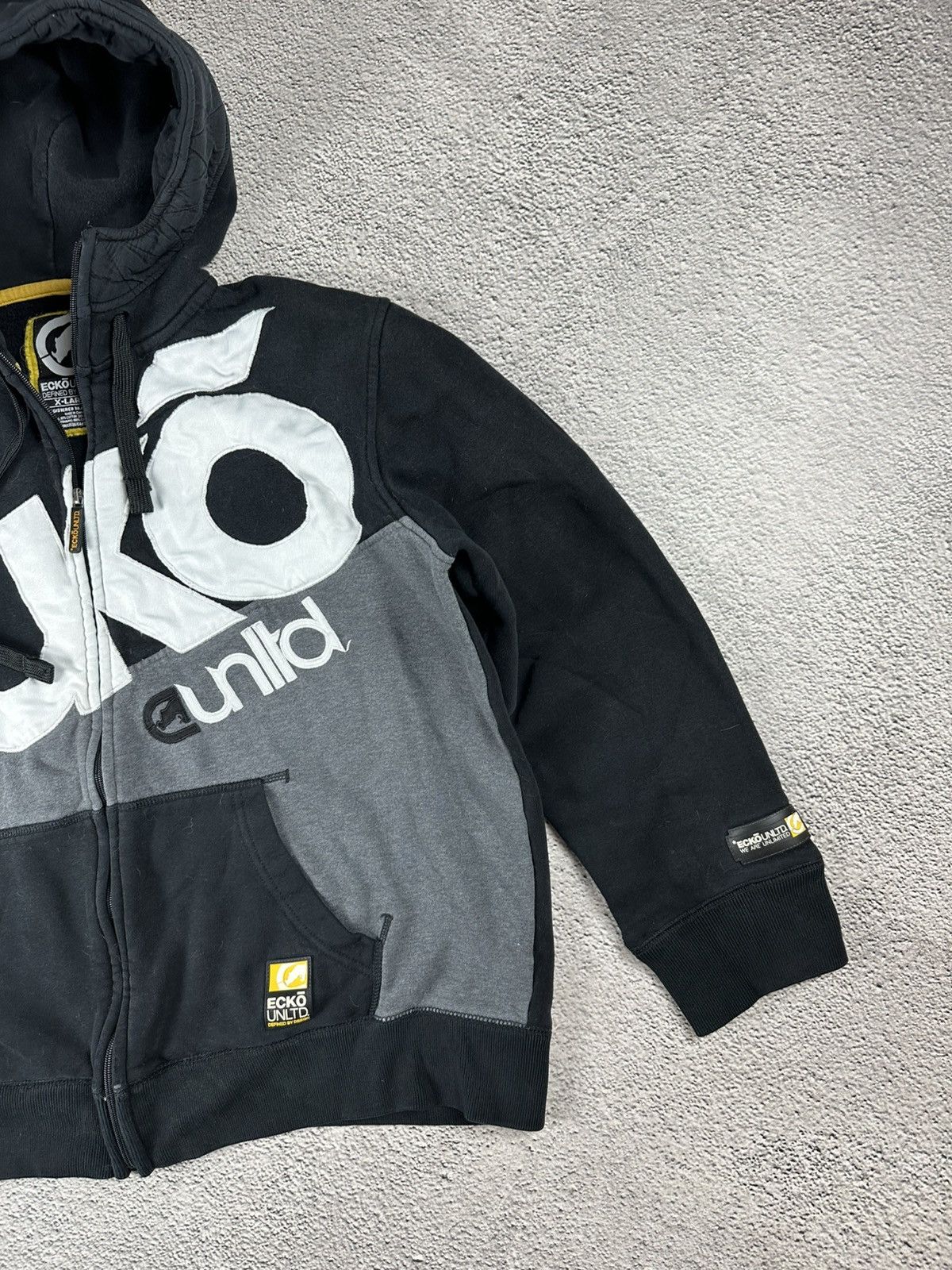 Ecko Unltd. Vintage Ecko Unltd Full Zip Hoodie Big Logo Y2K Japan Faded Size US XL / EU 56 / 4 - 6 Thumbnail