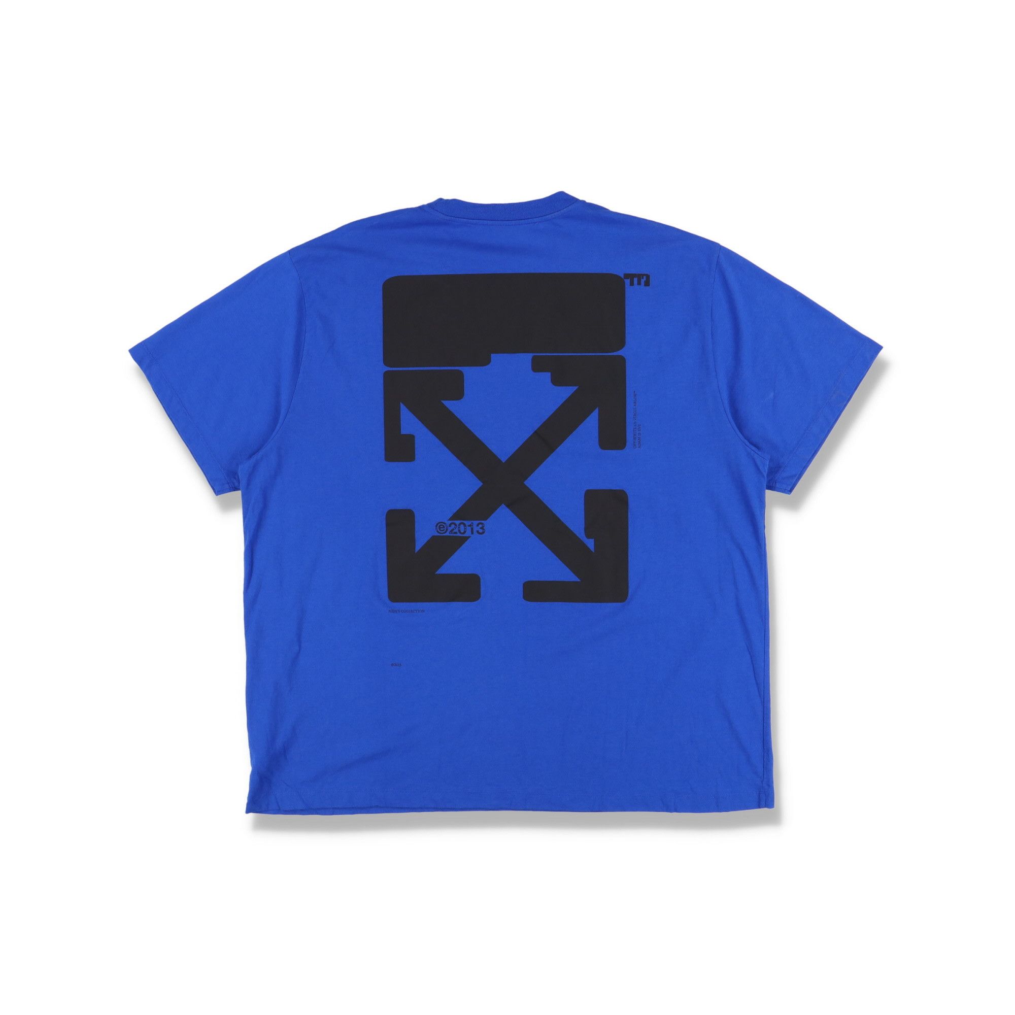 Off-White Blue Tech Marker Arrows Logo Oversized T-Shirt Size US XL / EU 56 / 4 - 1 Thumbnail
