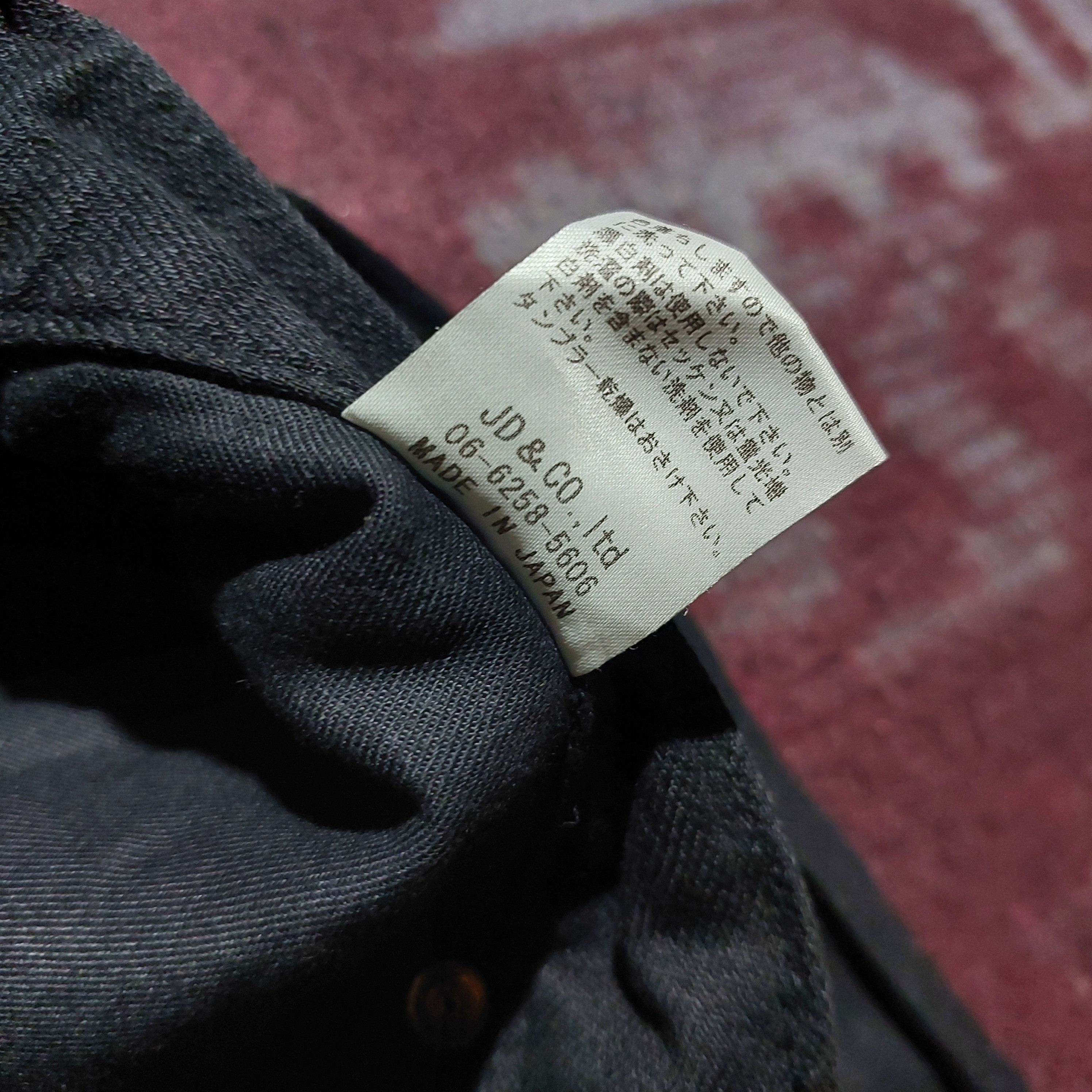 Tornado Mart Japanois Bleu red rose embroidered black denim Size US 30 / EU 46 - 14 Thumbnail