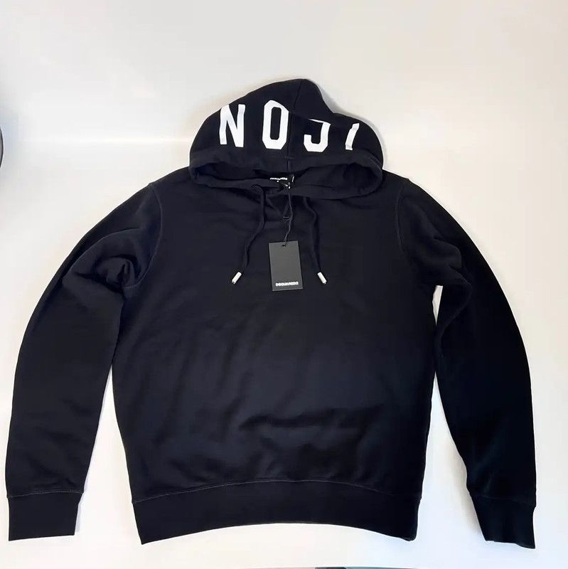 Dsquared2 DSQUARED2 Black Cotton Men's Hoodie 0089 Size US M / EU 48-50 / 2 - 1 Thumbnail