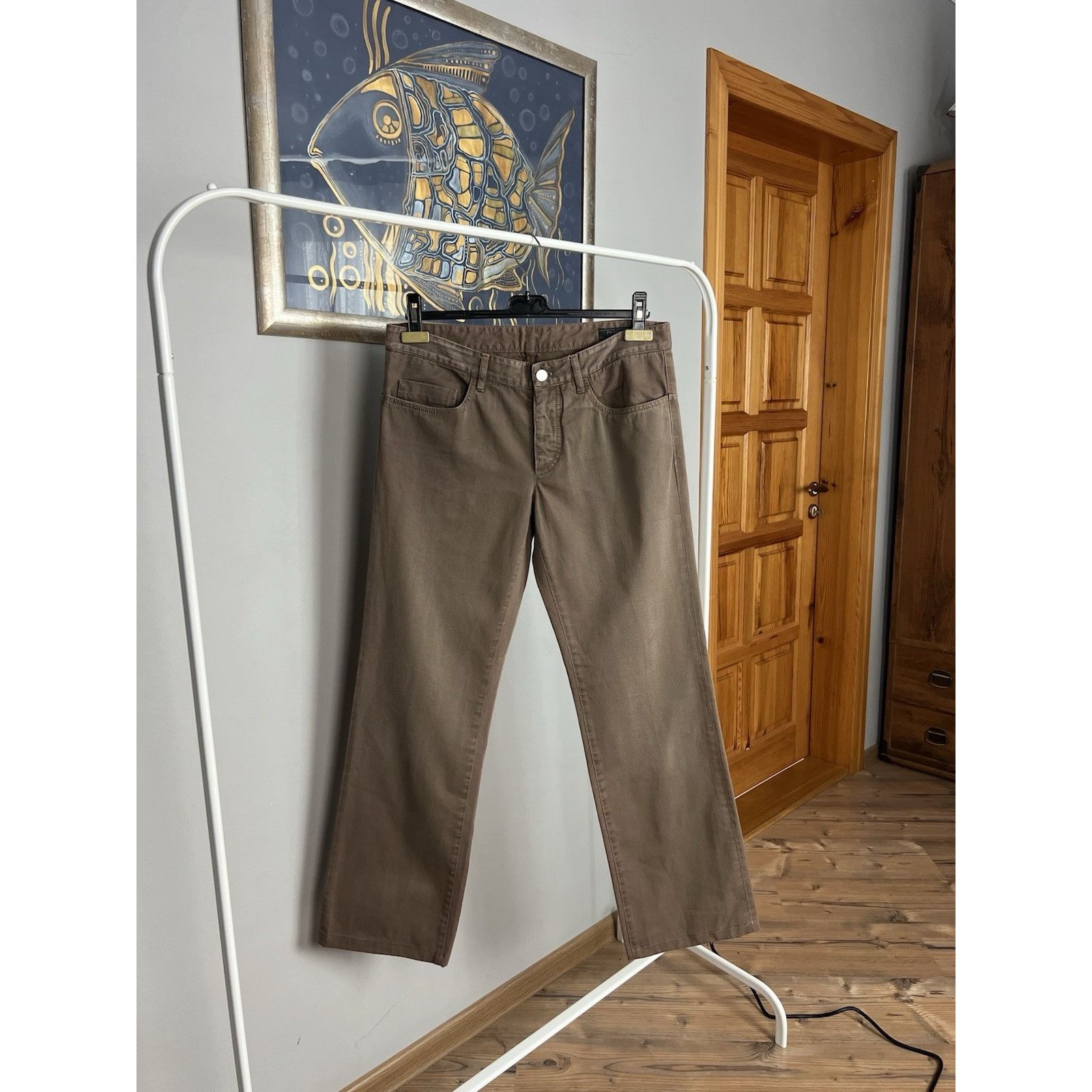 Prada Prada Milano Big Logo Brown Denim Jeans Chino Pants Size 48 Size US 32 / EU 48 - 2 Thumbnail
