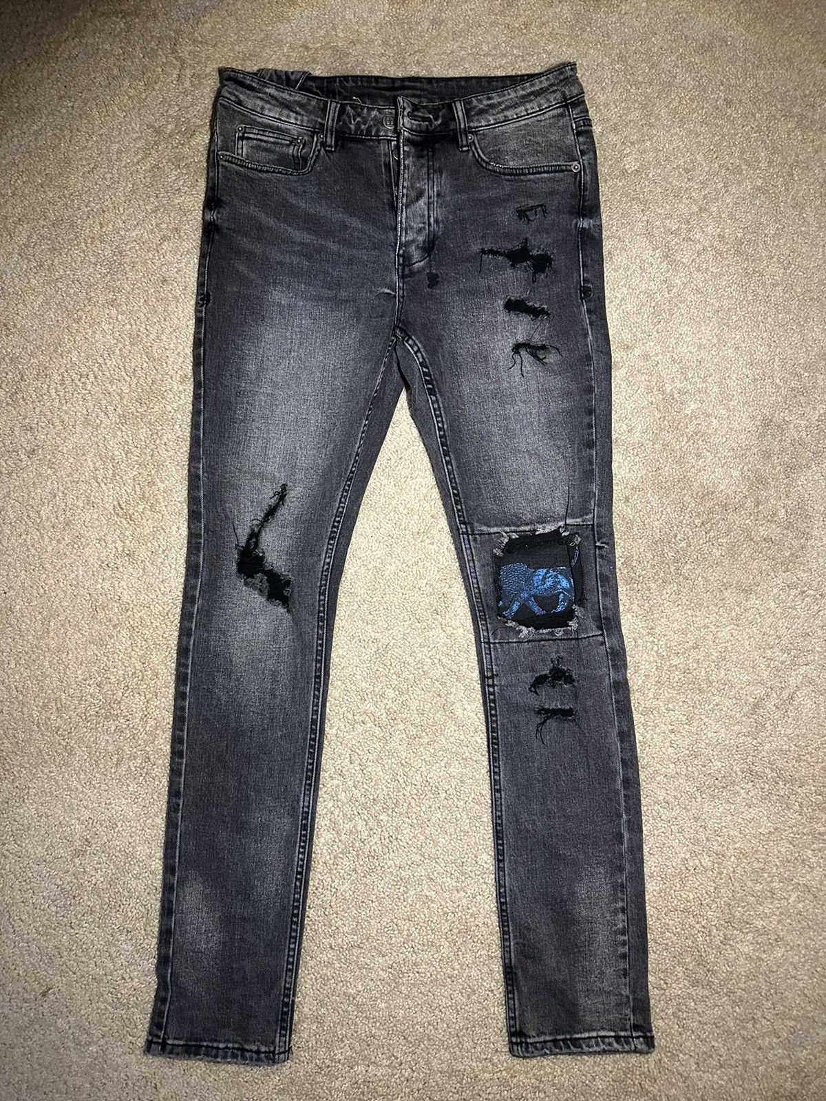 Pre-owned Ksubi “chitch Cold Image Black” Jeans