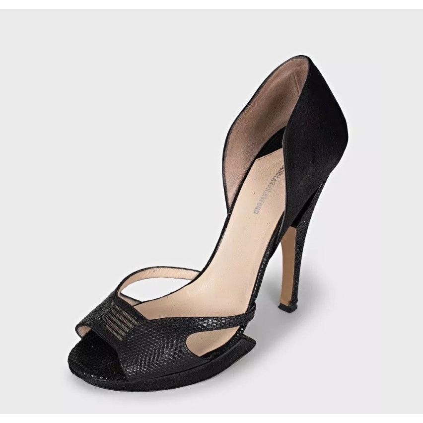 Nicholas Kirkwood Nicholas Kirkwood Black Leather & Textile Pumps Sz.38 Size US 8 / IT 38 - 3 Thumbnail