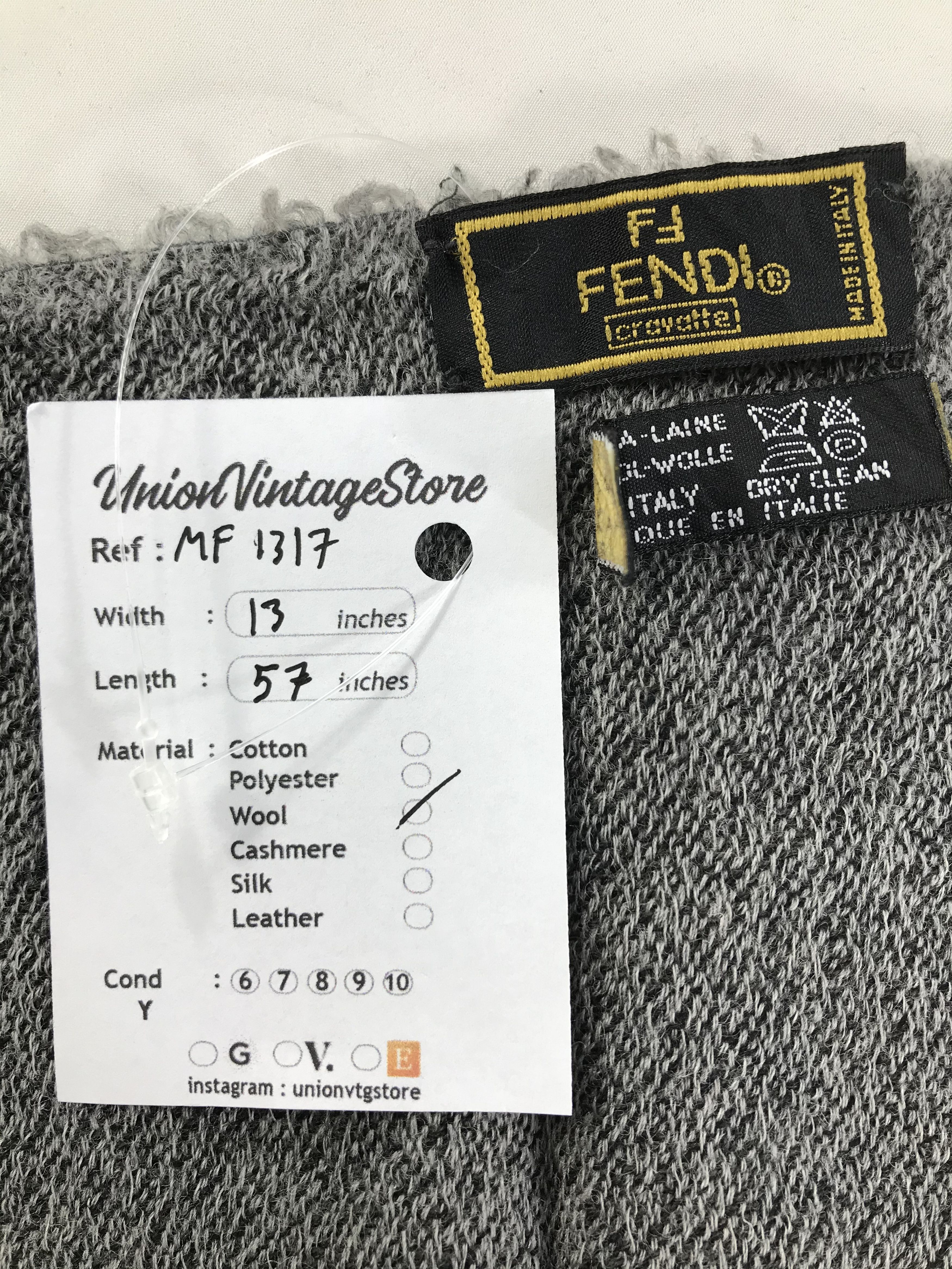 Fendi Vintage Fendi Scarf/Muffler/Neckwear MF1317 Size ONE SIZE - 4 Thumbnail