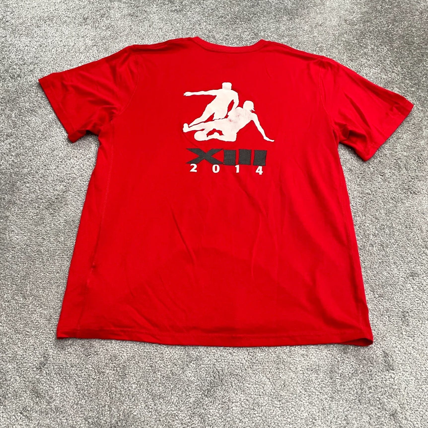 Nike Nike Dri-Fit US Club Soccer National Cup 2014 T-Shirt Mens Large Red Active Tee Size US L / EU 52-54 / 3 - 2 Thumbnail
