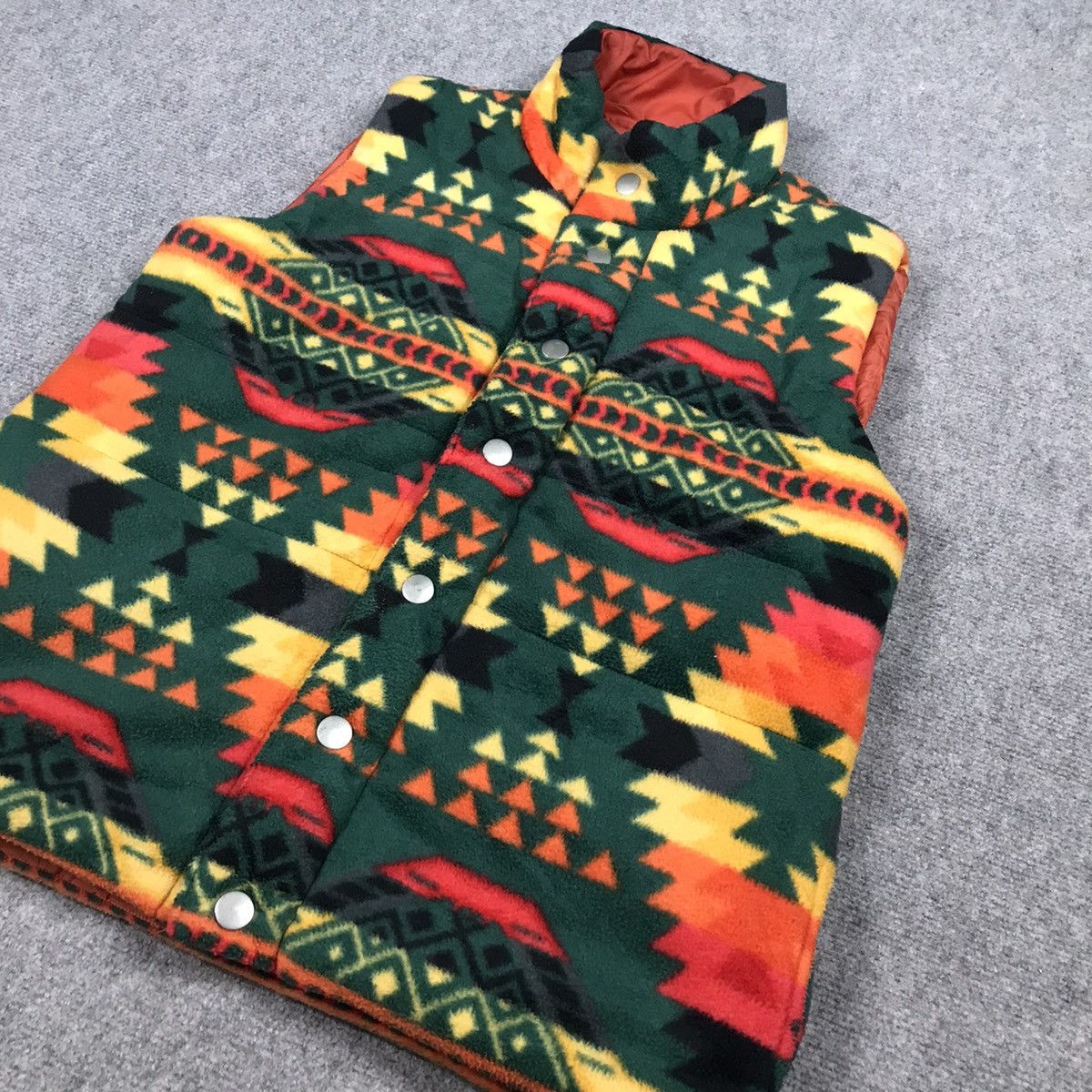 Japanese Brand Global work Fleece vest Navajo design Size US L / EU 52-54 / 3 - 3 Thumbnail