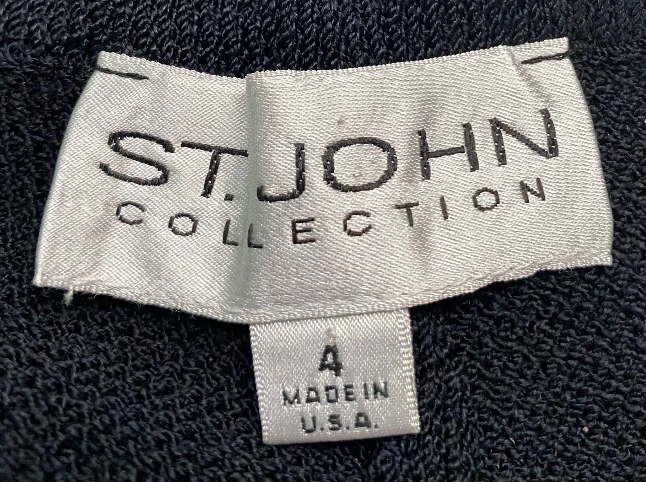 St. John St John Collection Black Knit Shorts Womens Size 4 USA Made Size 27" / US 4 / IT 40 - 5 Thumbnail