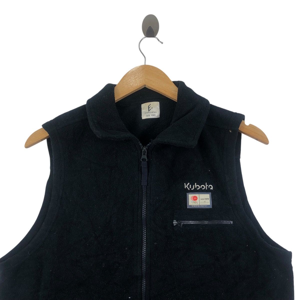 USA Olympics Vintage OLYMPIC JAPAN 1998 Crew Opening Fleece Vest Size US M / EU 48-50 / 2 - 2 Thumbnail