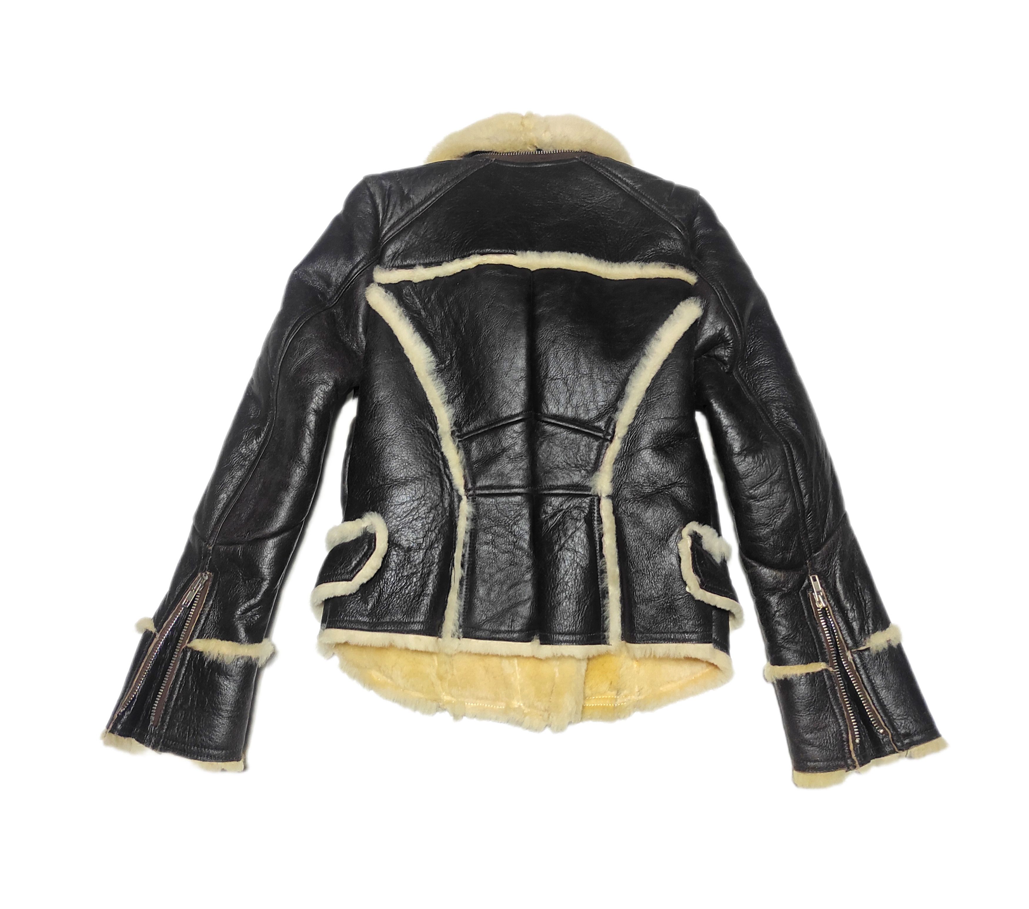 Other Beautiful Genuine leather Shearling Jacket Bolero Size XXS / US 00 / IT 34 - 5 Thumbnail