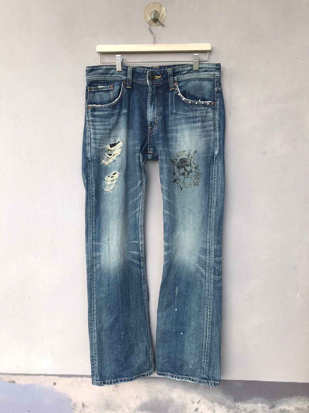 Edwin Vintage Edwin 511 Distressed Denim Seditionaries Style Size US 33 - 1 Thumbnail