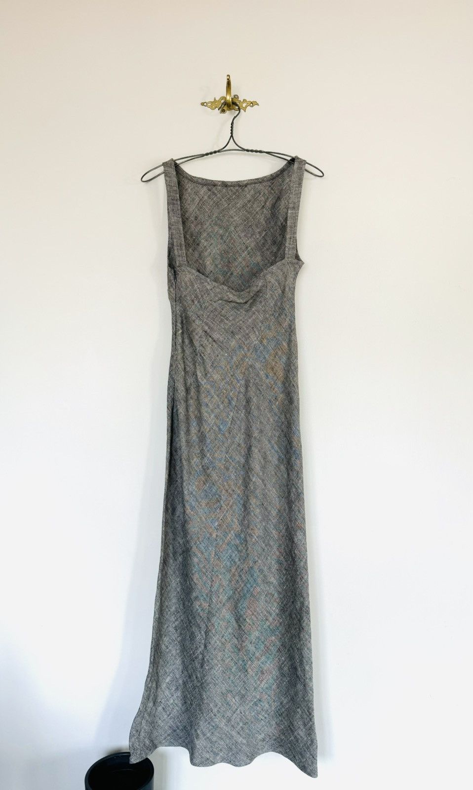 Philosophy di Lorenzo Serafini Philosophy Di Alberta Ferretti gray linen maxi gown Size XL / US 12-14 / IT 48-50 - 4 Thumbnail